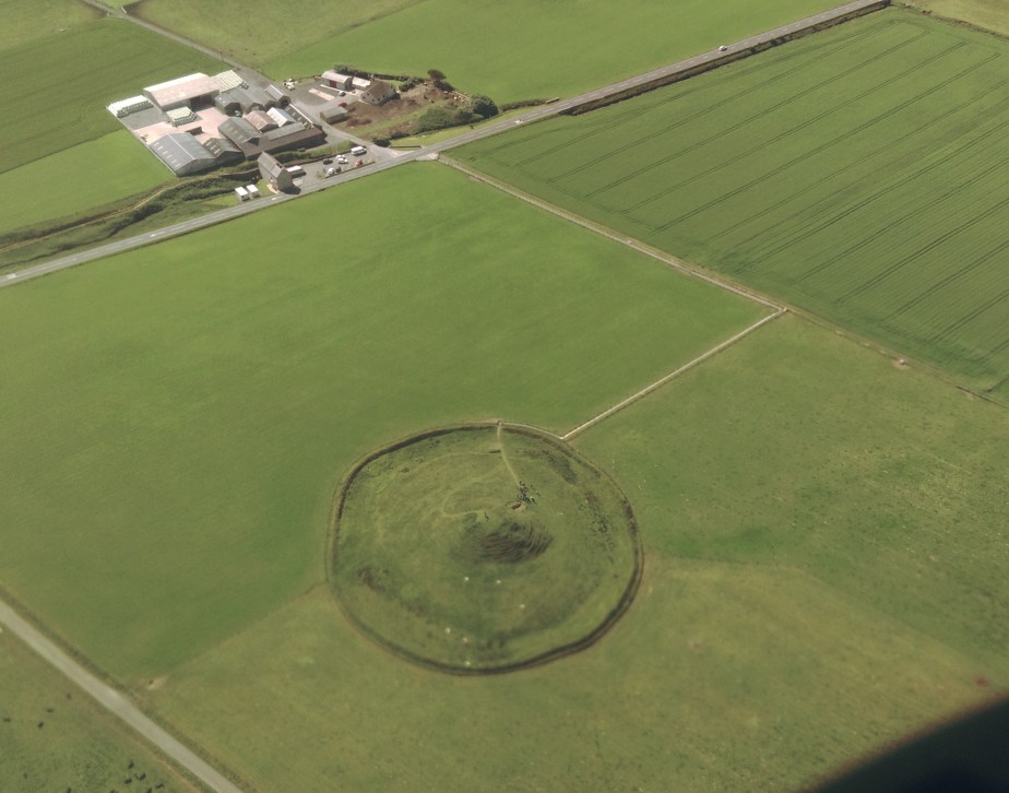 Maeshowe aerial shot orkney